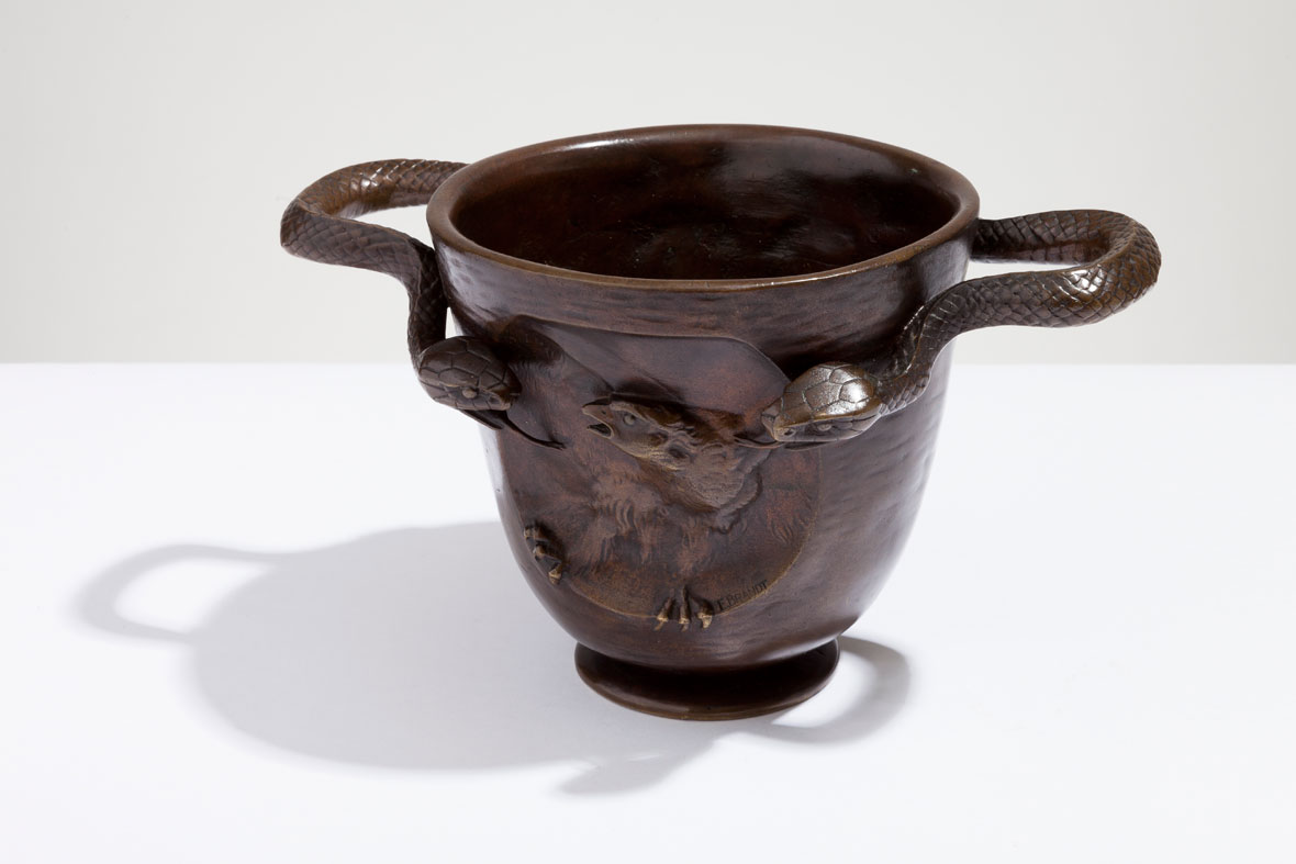 Edgar Brandt Snake Cachepot